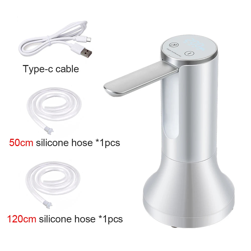 white foldable water pump type c charger