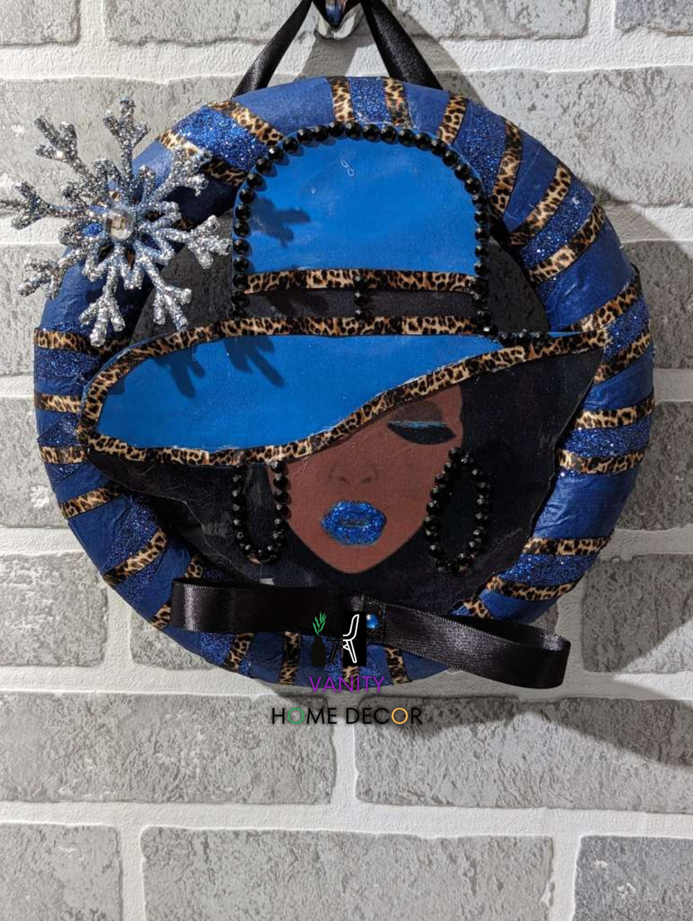 HANDMADE LADY in Blue WREATH