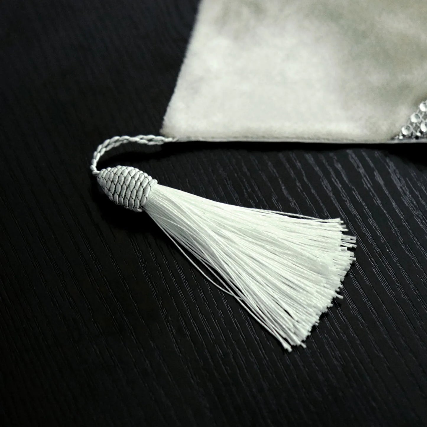Beige Tassel Table Runner
