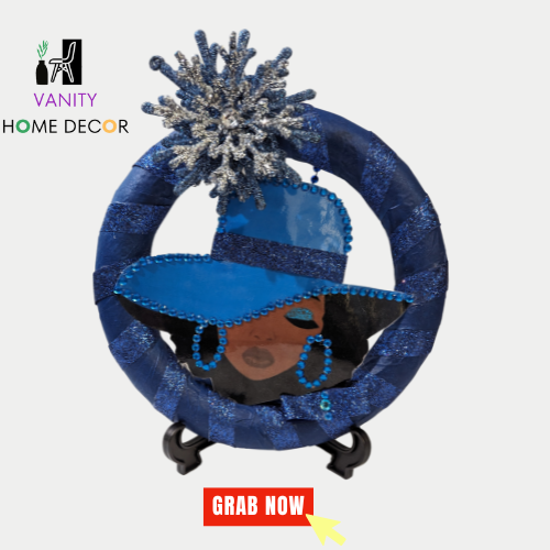 HANDMADE LADY in Blue WREATH
