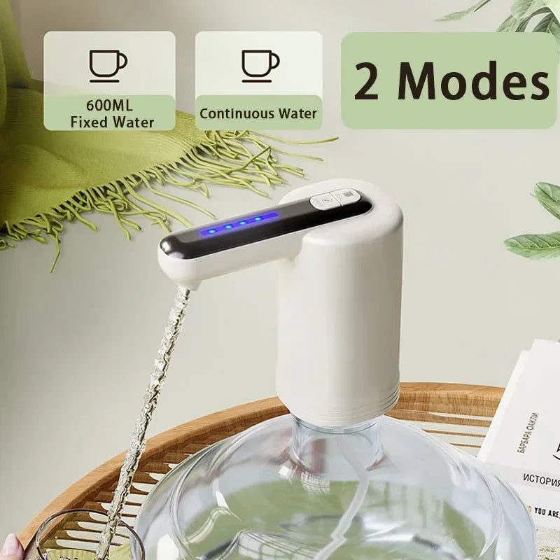 black white foldable water pump