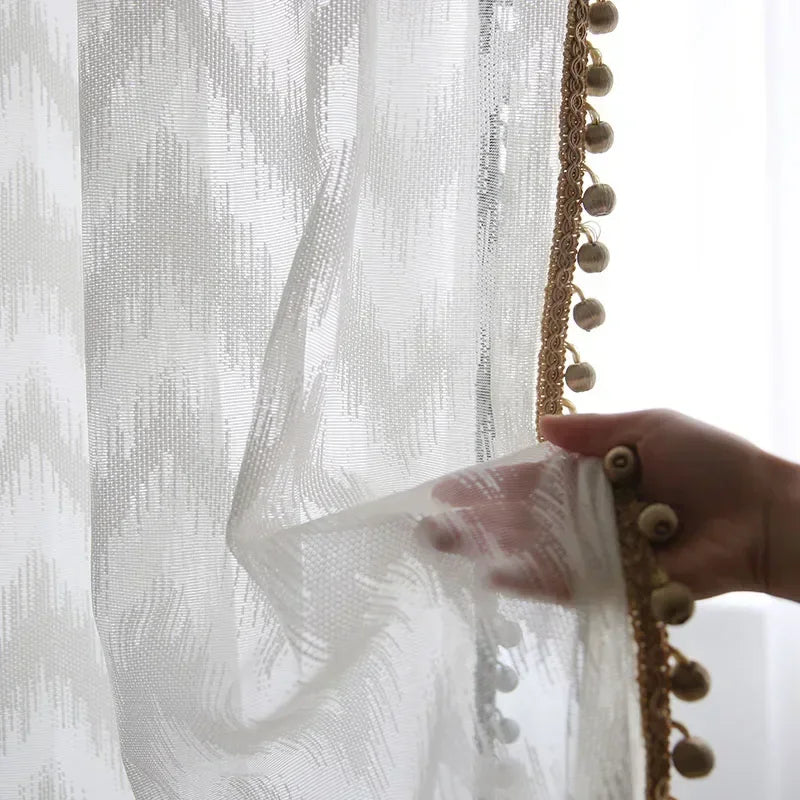 Gray Diamond Jacquard Blackout Curtain