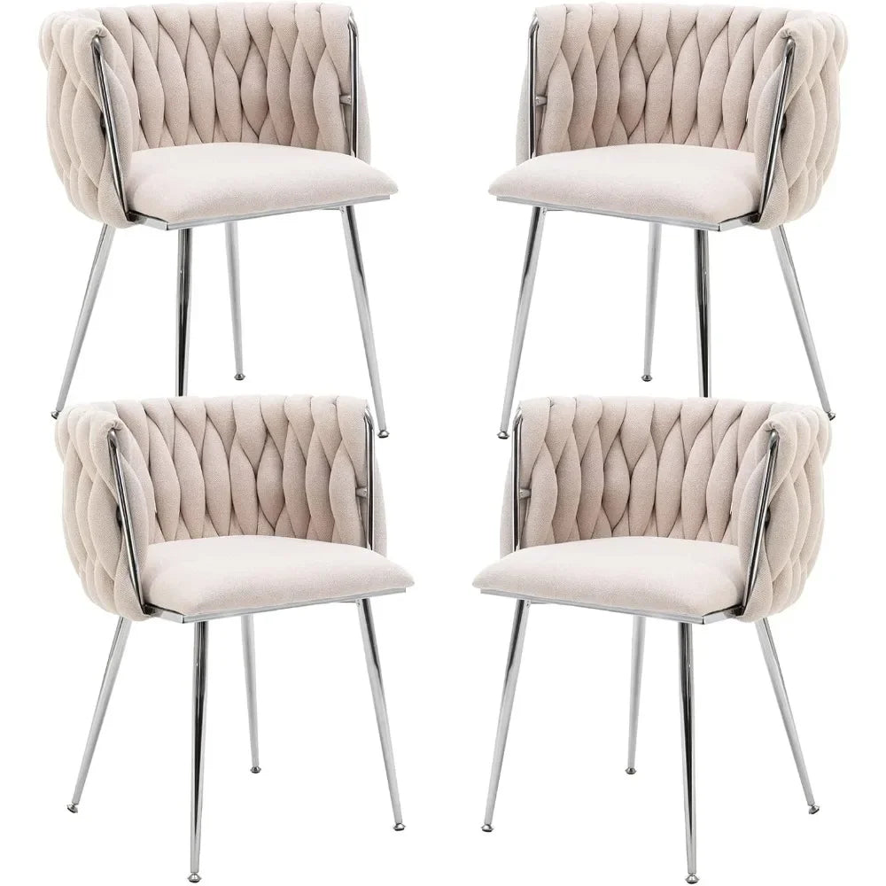 Modern Linen Dining Chairs