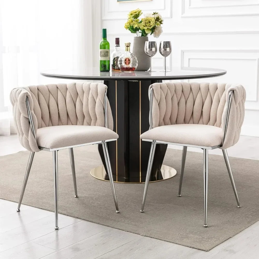 Modern Linen Dining Chairs
