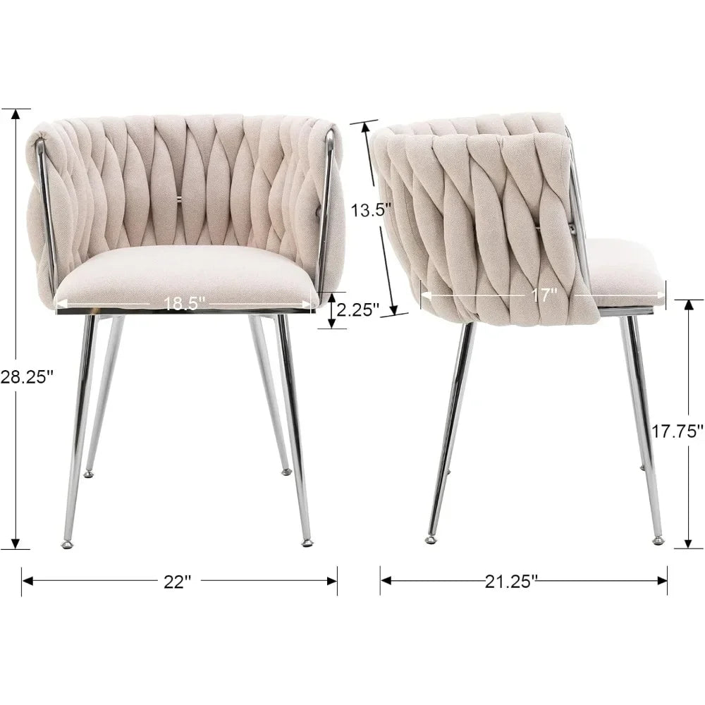 Modern Linen Dining Chairs