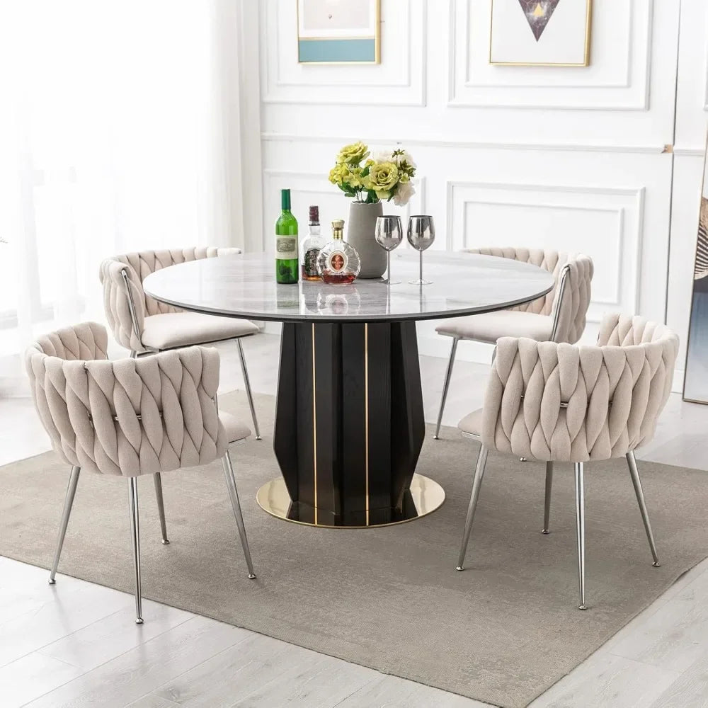 Modern Linen Dining Chairs