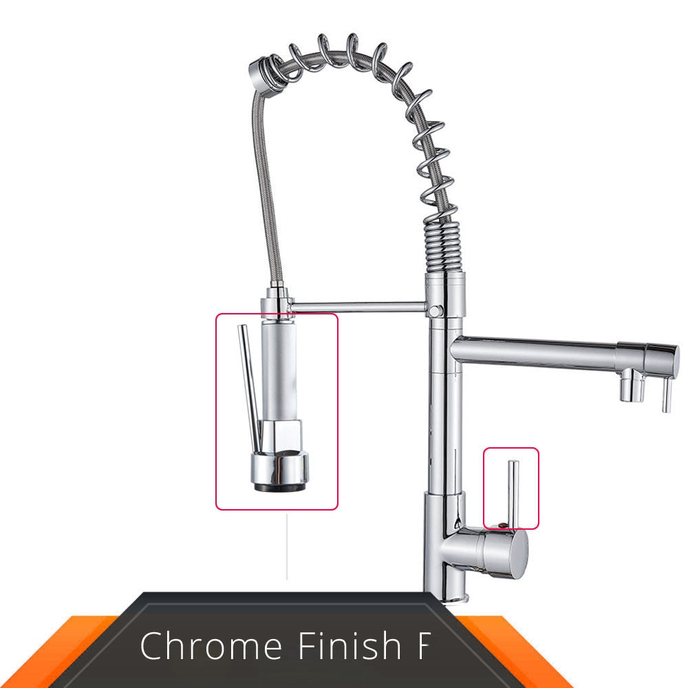 Spring Faucet Crane Tap With Dual Spout