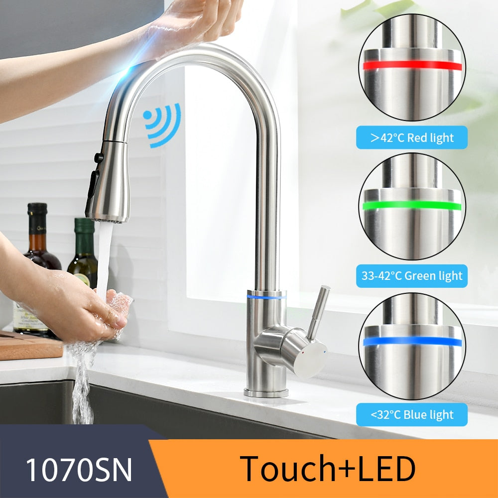 Smart Touch Sensor Kitchen Faucet