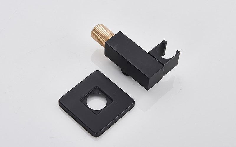 Black Shower Wall Mounted Faucet Mixer