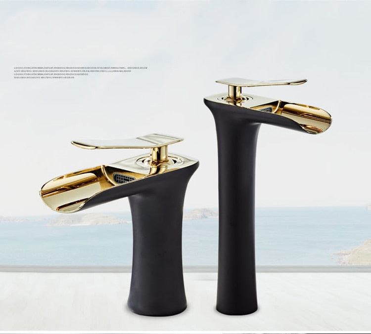 Hot & Cold Mixer Antique Waterfall Faucet