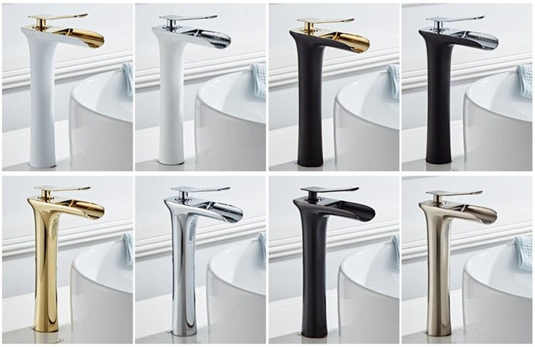 Hot & Cold Mixer Antique Waterfall Faucet