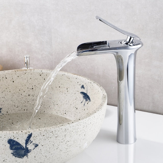 Hot & Cold Mixer Antique Waterfall Faucet