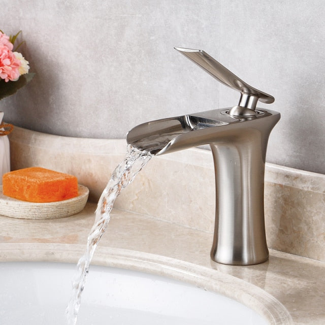 Hot & Cold Mixer Antique Waterfall Faucet