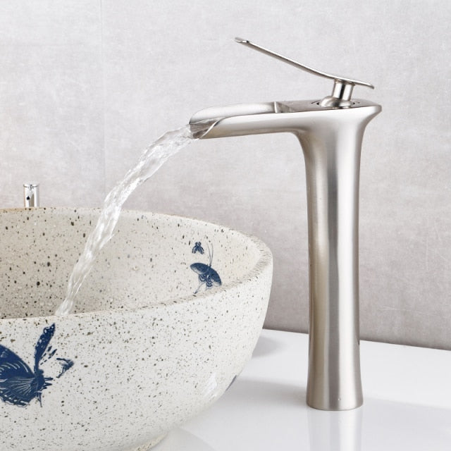 Hot & Cold Mixer Antique Waterfall Faucet