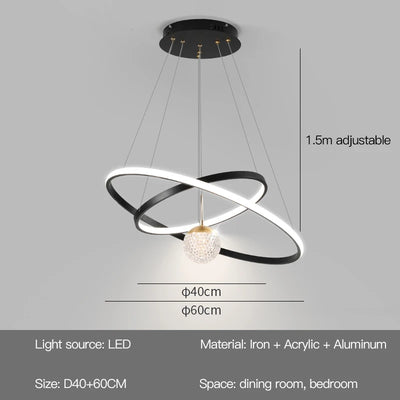 Modern Round LED Chandeliers