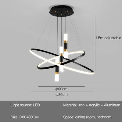 Modern Round LED Chandeliers