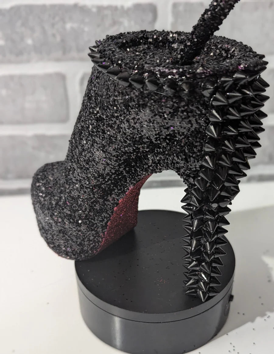 Black Stiletto Heel Tumbler Cup