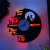 Creative Planet LED Wall Lamp & Clock – Remote-Controlled Night Light a