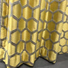 Gold Geometric Pattern Blackout Curtain