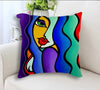 Decorative woman oil painting Pillow Cover