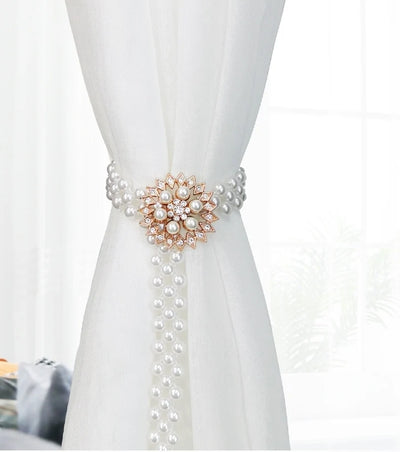 Pearl Elastic Curtain Holder
