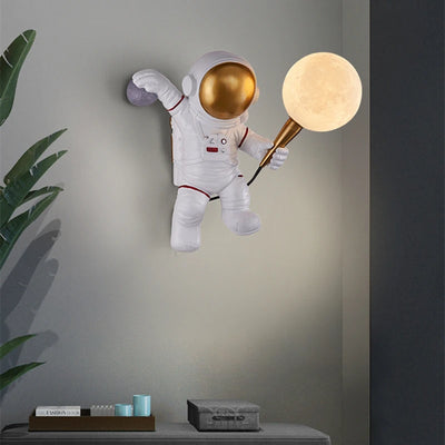 Astronaut Moon Wall Lamp