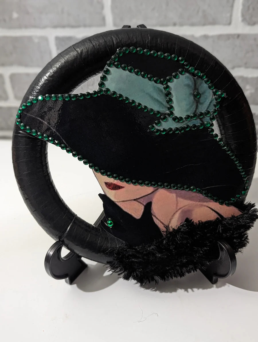 Lady Black Hat Wreath Vanity Home Decor