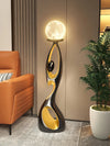 Luxury LED Resin Sculpture Floor Lamp – Artistic Home Décor Light Vanity Home