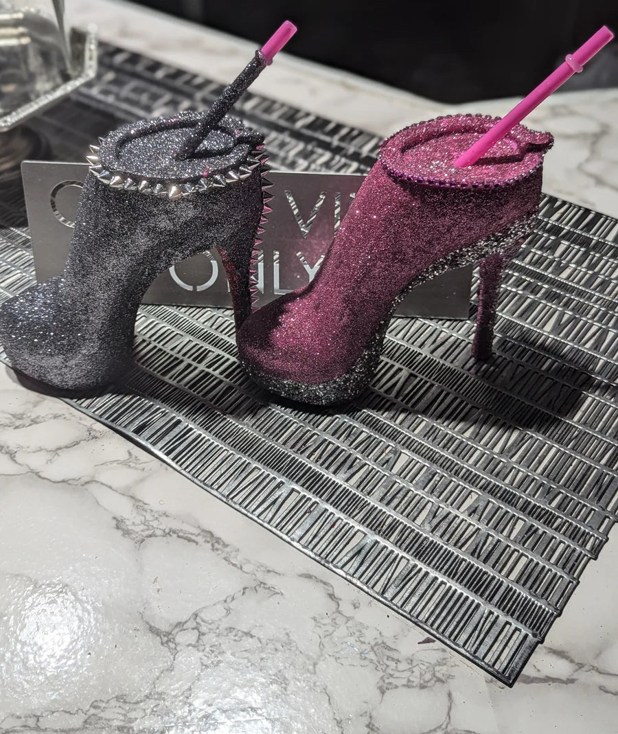 Pink + Stiletto Heel Tumbler Cup Vanity Home Decor