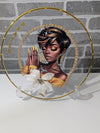 Praying Woman Display Charger