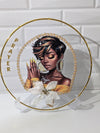 Praying Woman Display Charger