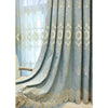 Embroidery Blue Tulle Curtain