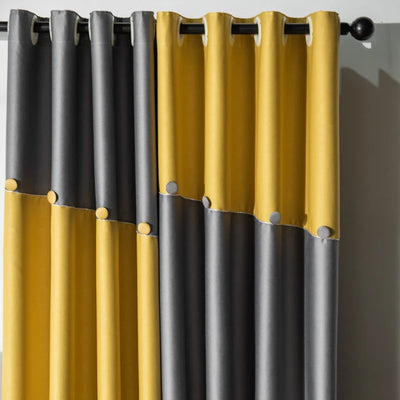 Modern Splicing Thickened Shading Curtain