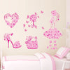 Bowknot Sweetheart Princess 3D Wall Sticker Decal