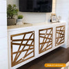 Retro Strip Tiles Wall Sticker