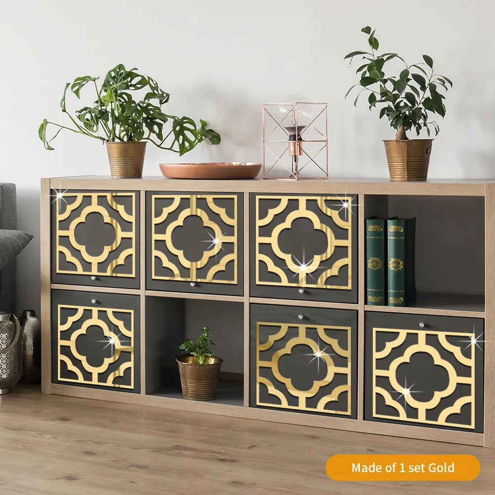 Sliver Hollow Flower Decals Wallpaper