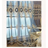 Embroidery Blue Tulle Curtain