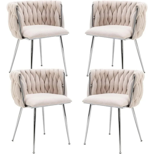 Modern Linen Dining Chairs