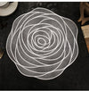 Waterproof PVC Round Placemats – Bronzing Non-Slip Dining Set e