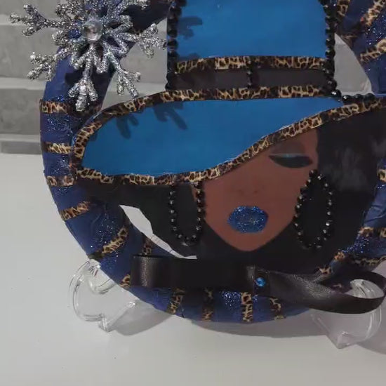 HANDMADE LADY in Blue WREATH