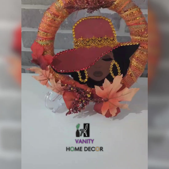 Handmade Lady Orange Wreath