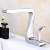 Luxury Modern Curved Basin Faucet Bathroom