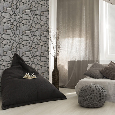 Faux Rustic Brick Self-adhesive Wall Paper