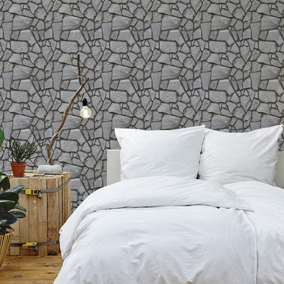 Faux Rustic Brick Self-adhesive Wall Paper