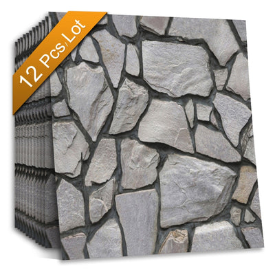 Faux Rustic Brick Self-adhesive Wall Paper