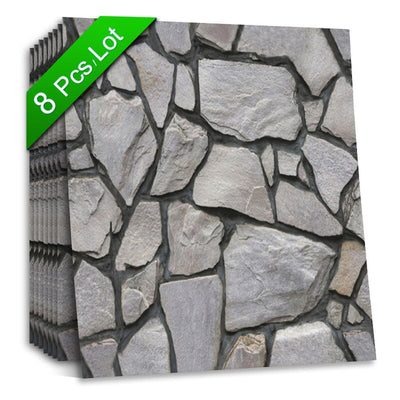 Faux Rustic Brick Self-adhesive Wall Paper