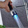 LED Pull Down Dual Spout Kitchen Faucet