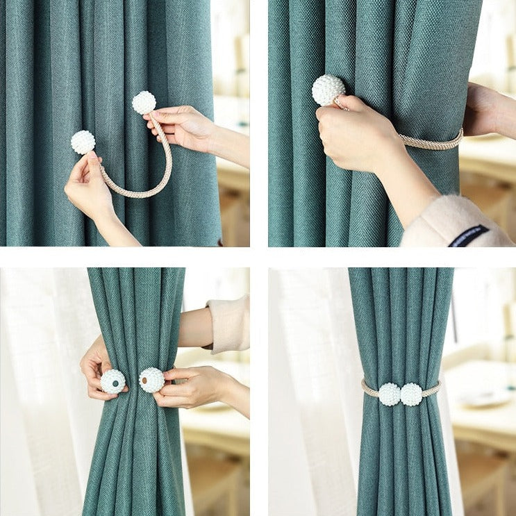 Pearl Magnetic Curtain Tieback Buckle Clip