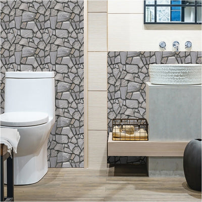 Faux Rustic Brick Self-adhesive Wall Paper