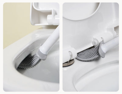 Breathable Toilet Brush With Quick Drying Holder